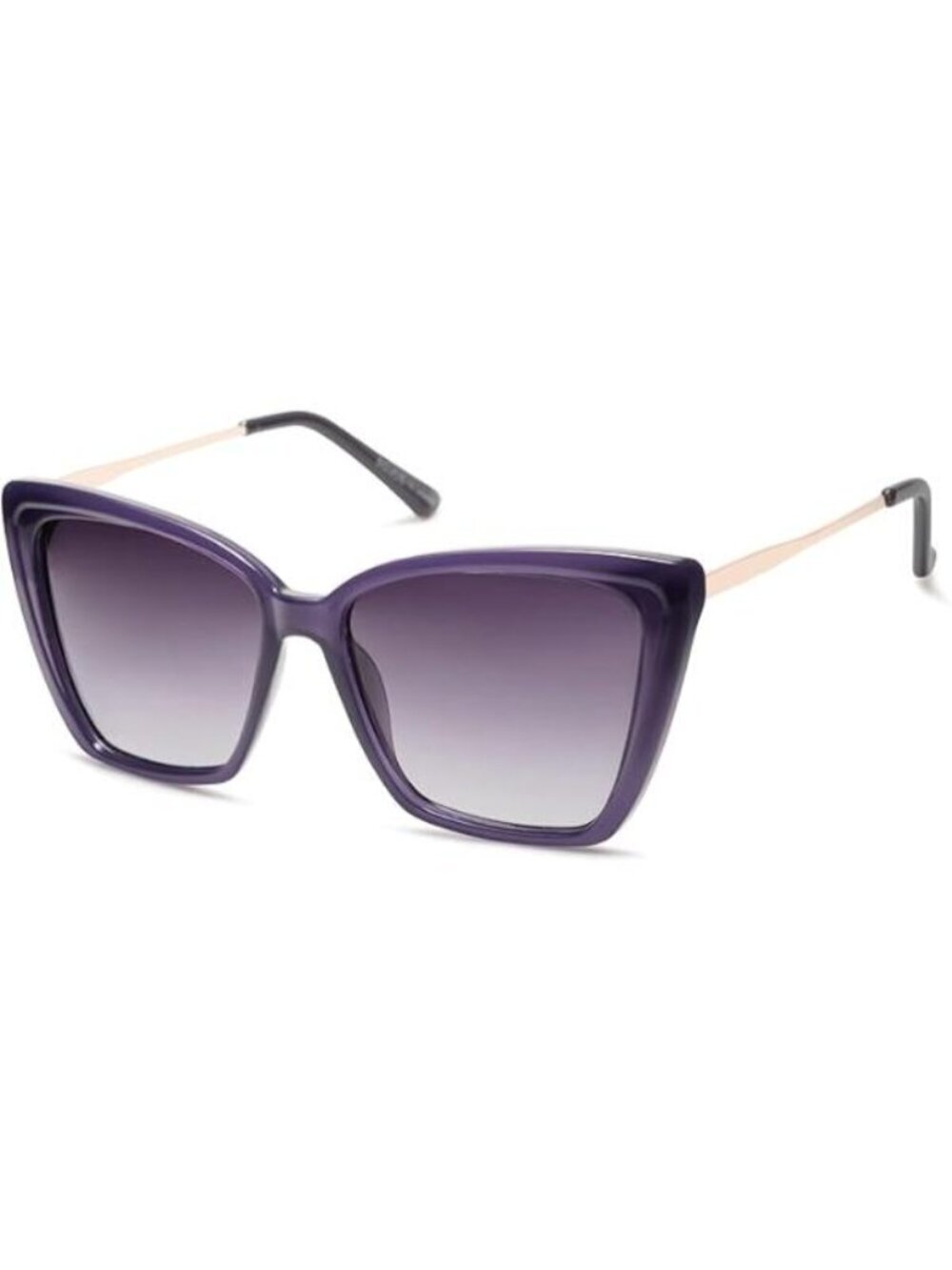 SOJOS Women's Polarized Square Cat Eye Sun Glasses UV Protection SJ2206 Violet
